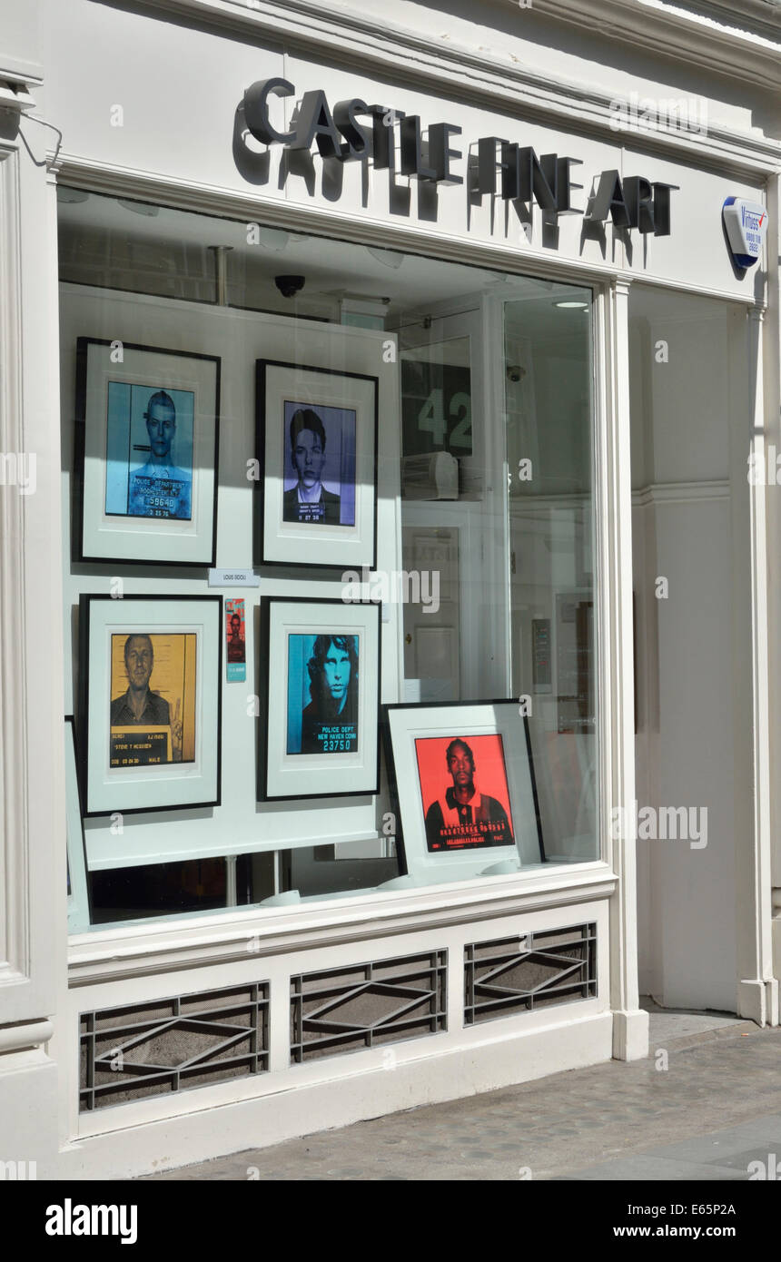 Château Fine Art Gallery à South Molton Street, Mayfair, London, UK. Banque D'Images