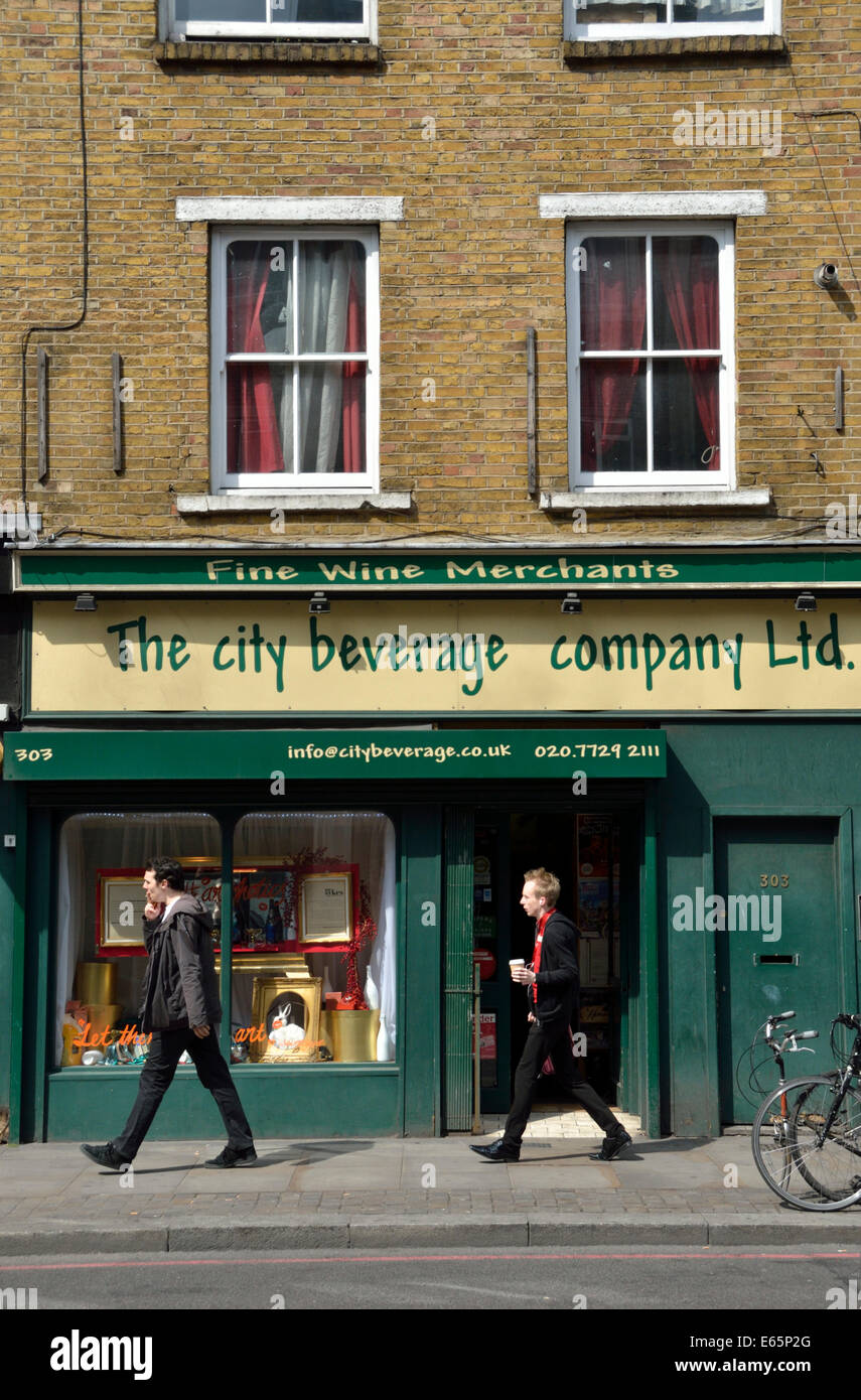 La Ville Beverage Company Limited, Shoreditch, London, UK. Banque D'Images