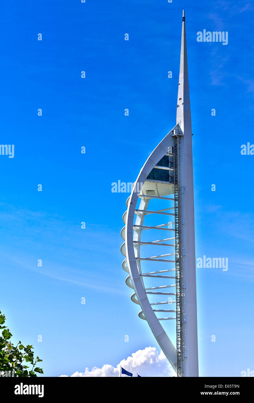 Spinnaker Tower est un 170-mètres (560 ft) Landmark Tower à Portsmouth, Angleterre, RU Banque D'Images