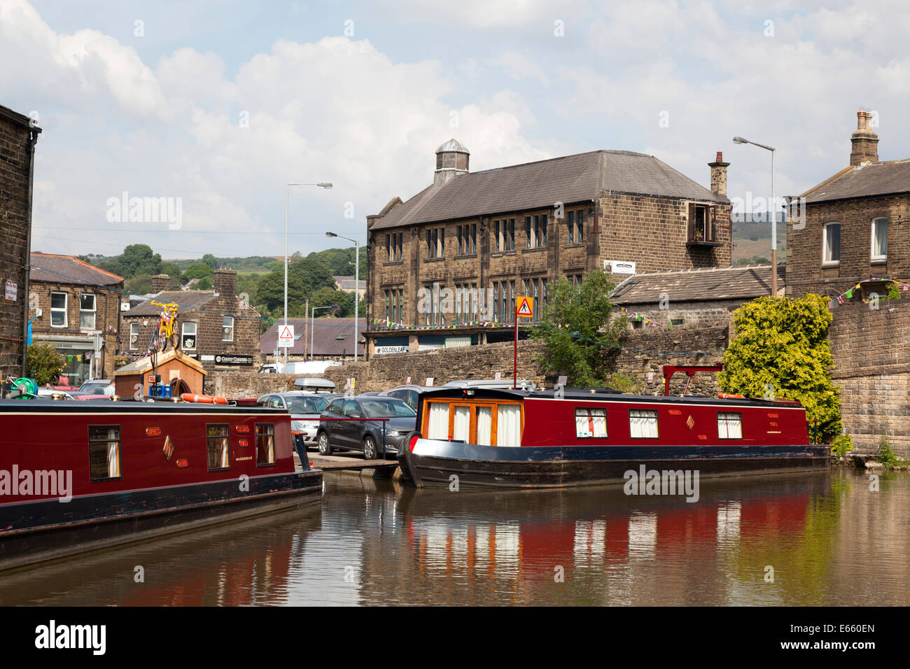 Le Leeds et Liverpool Canal, Silsden, West Yorkshire Banque D'Images