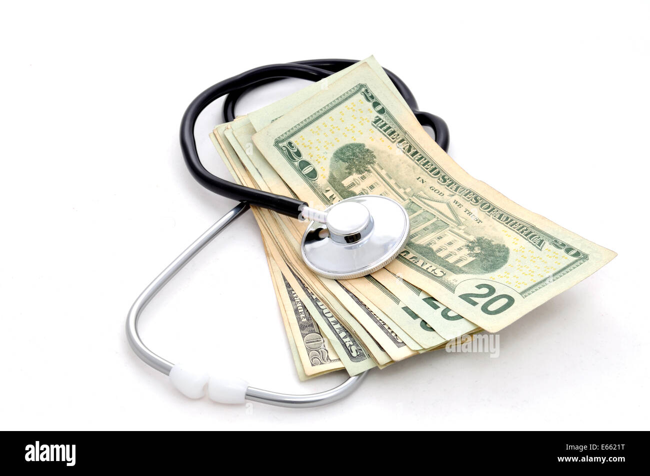 L'assurance médicale sur le fond blanc. Isolated on white Banque D'Images