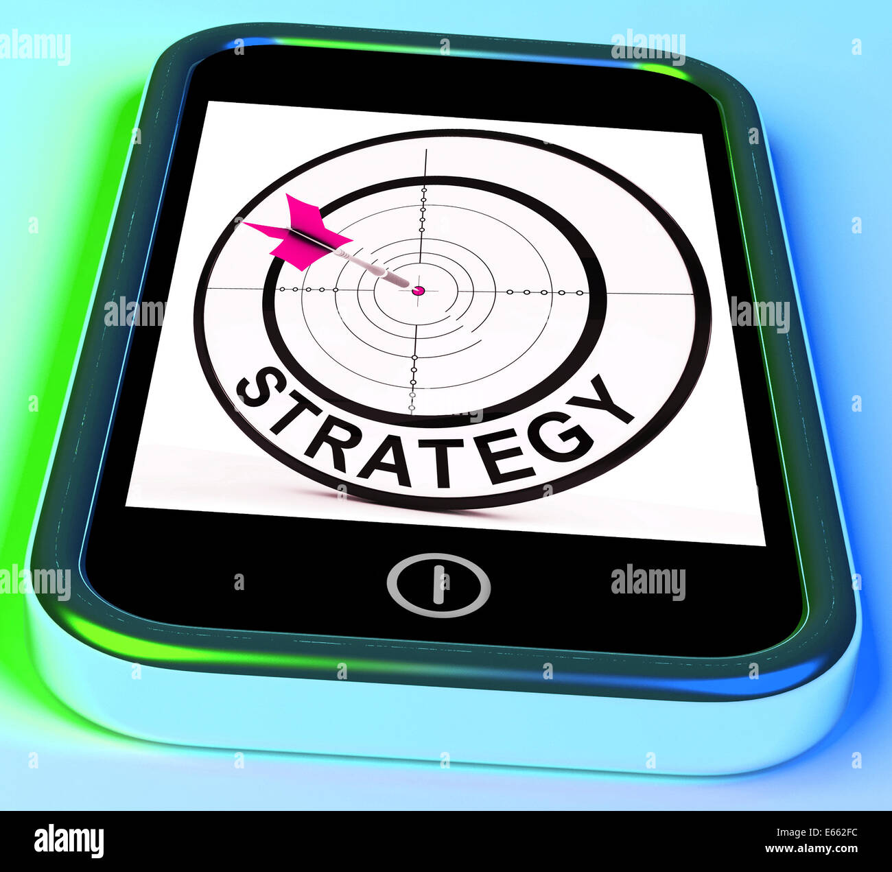 Smartphone Stratégie Méthodes sens tactique et plan de jeu Banque D'Images