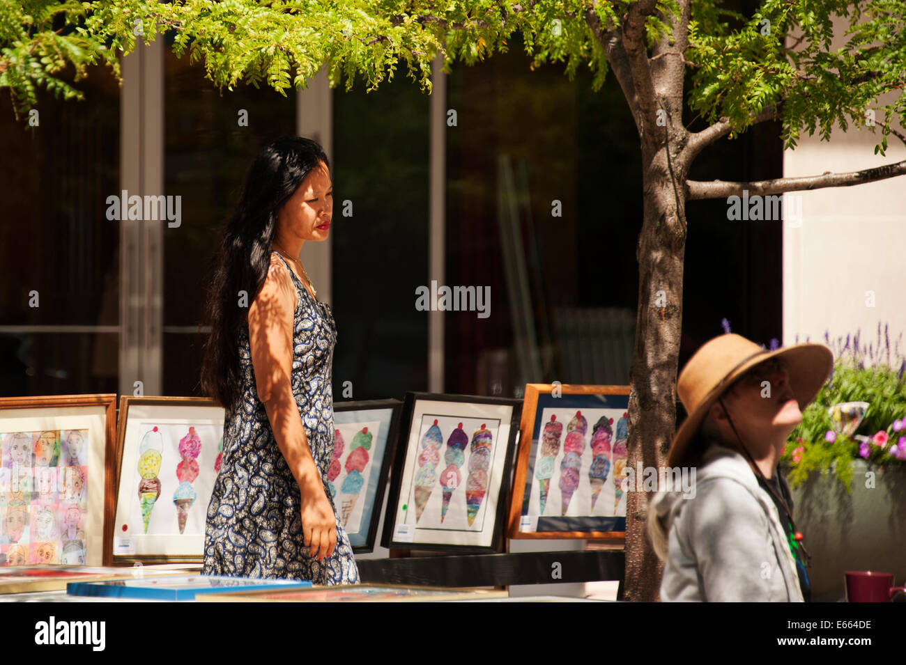 Les orientales Shopping Art Banque D'Images