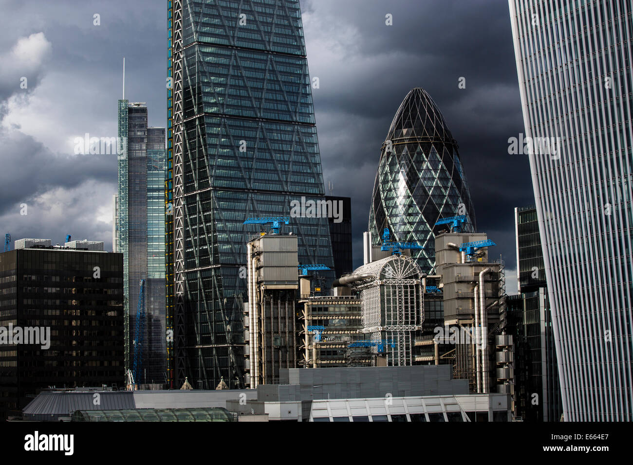 Les toits de la ville de Londres sur la voie de la guérison Banque D'Images