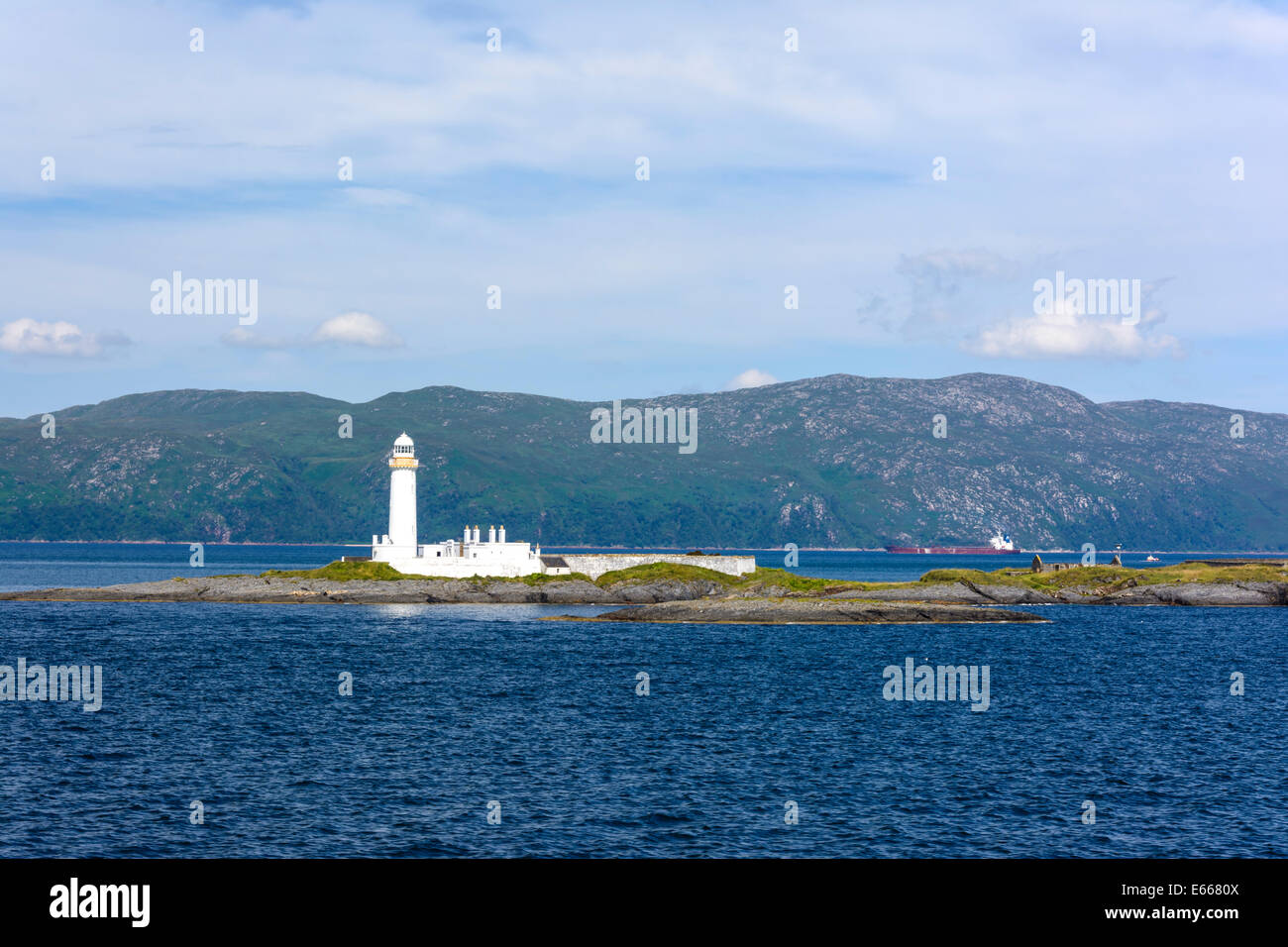 Musdile Eilean phare, Lismore, Argyll, Scotland Banque D'Images