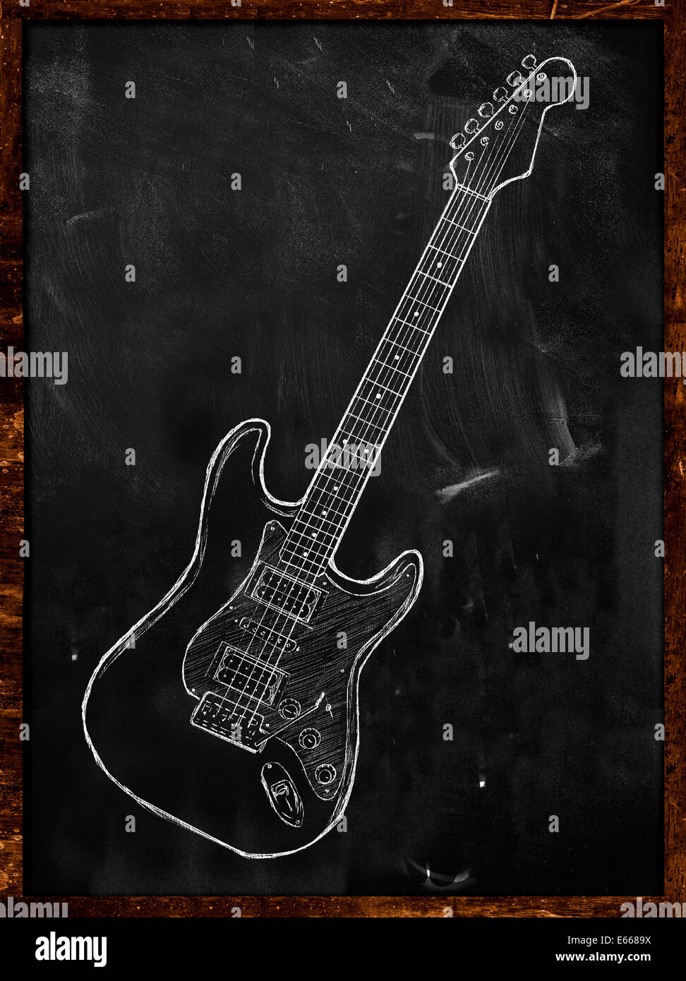 Electric guitar drawing Banque de photographies et d'images à haute  résolution - Alamy