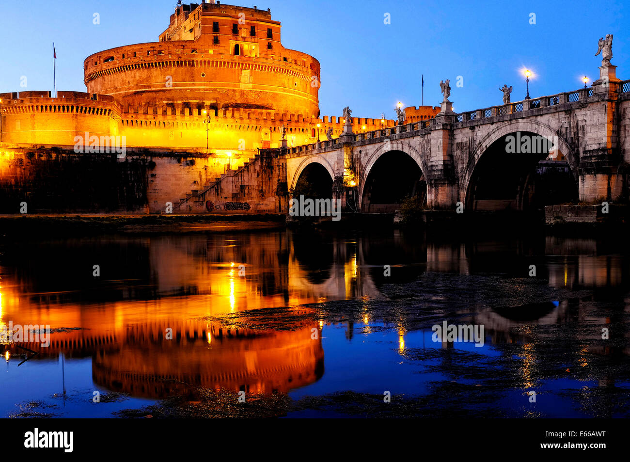 Castel Sant'Angelo, Rome Italie Banque D'Images