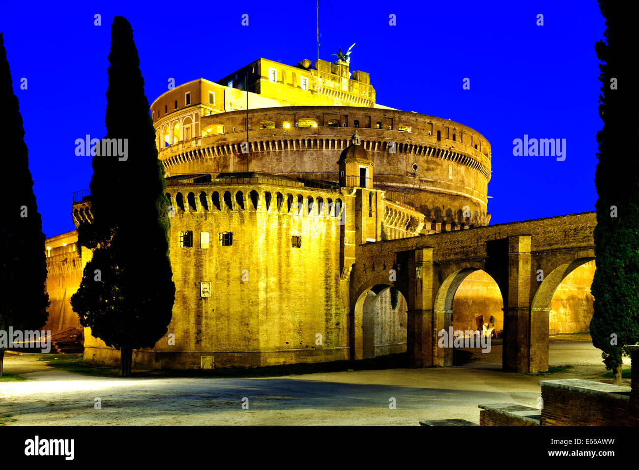 Castel Sant'Angelo, Rome Italie Banque D'Images