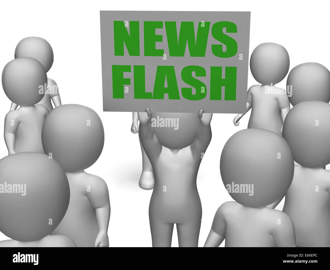 Flash info Board Caractère Signification casser ou Last Minute News Photo  Stock - Alamy