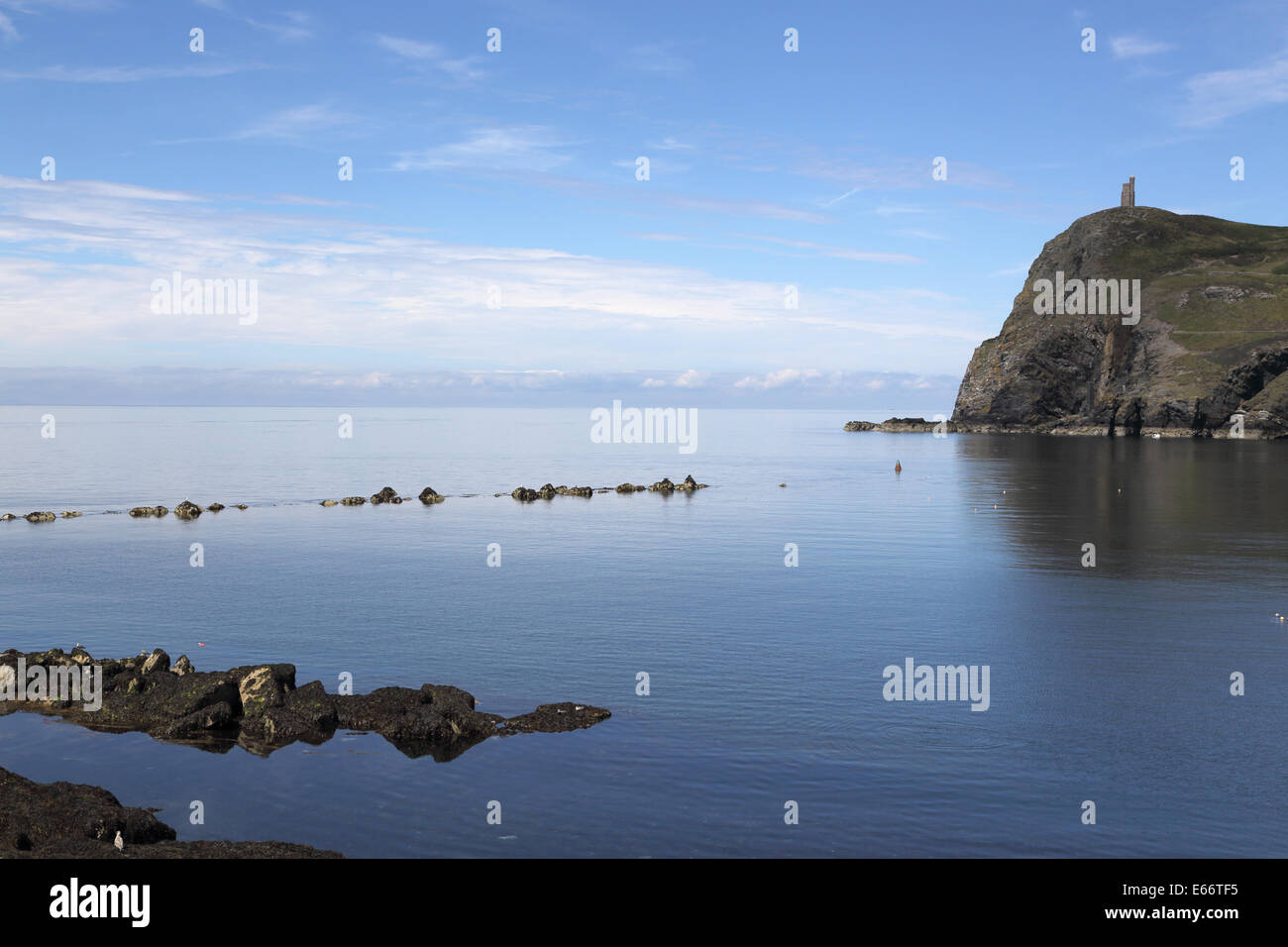 Port Erin, sur la côte ouest de l'île de Man Banque D'Images