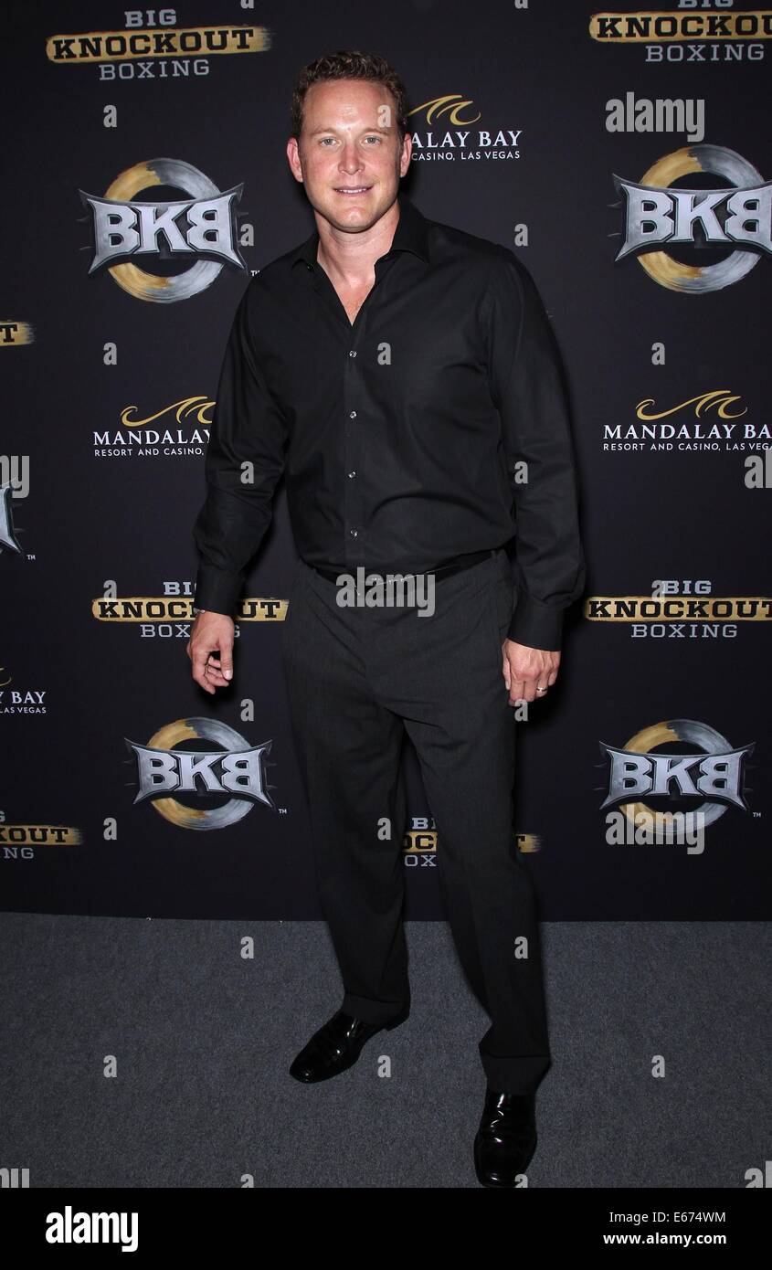 Las Vegas, NV, USA. 16e Août, 2014. Cole Hauser aux arrivées pour Big Knockout Boxing (BKB) Événement inaugural, Mandalay Bay Resort and Casino, Las Vegas, NV le 16 août 2014. Credit : MORA/Everett Collection/Alamy Live News Banque D'Images