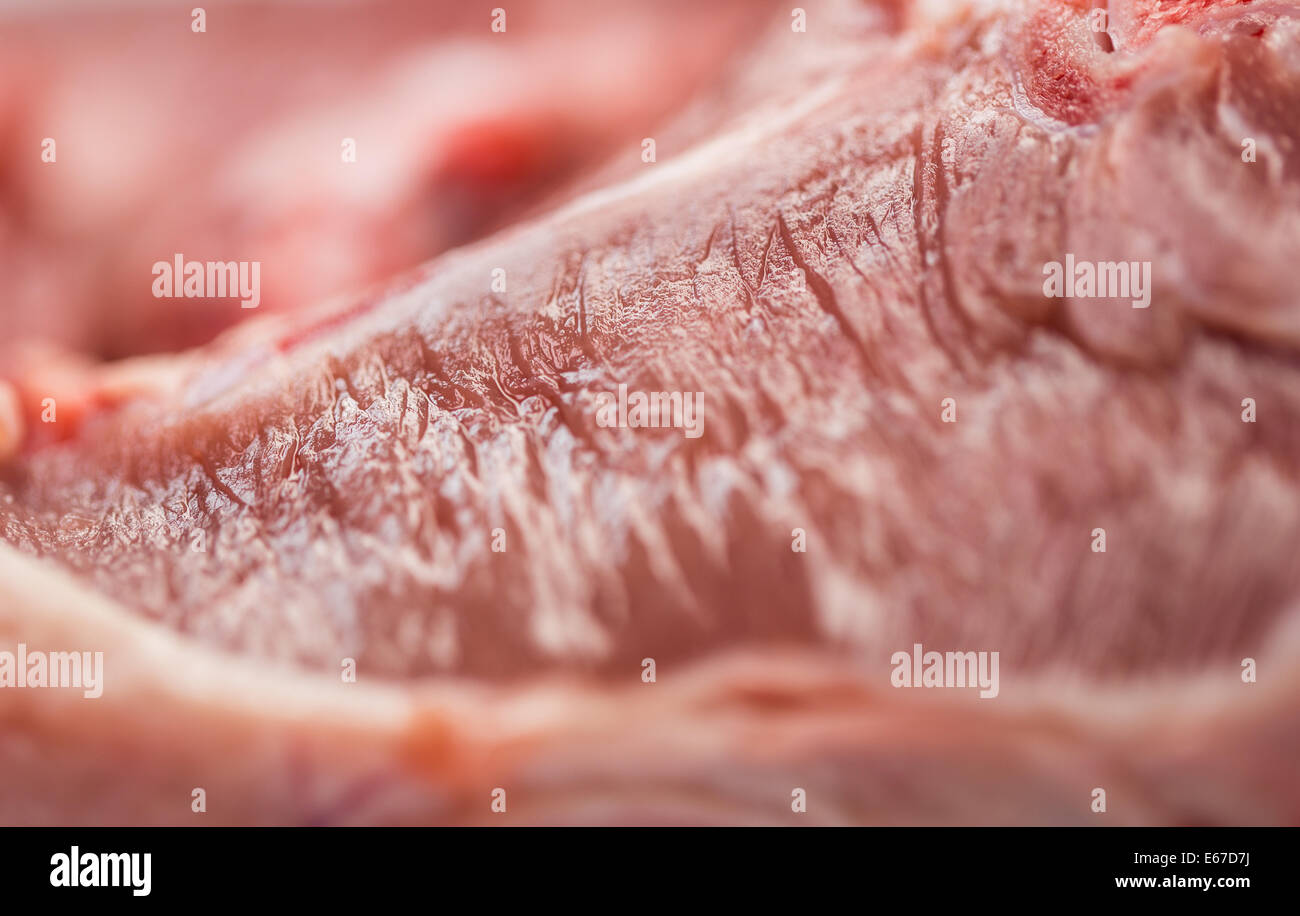 Macro de la viande de porc Banque D'Images