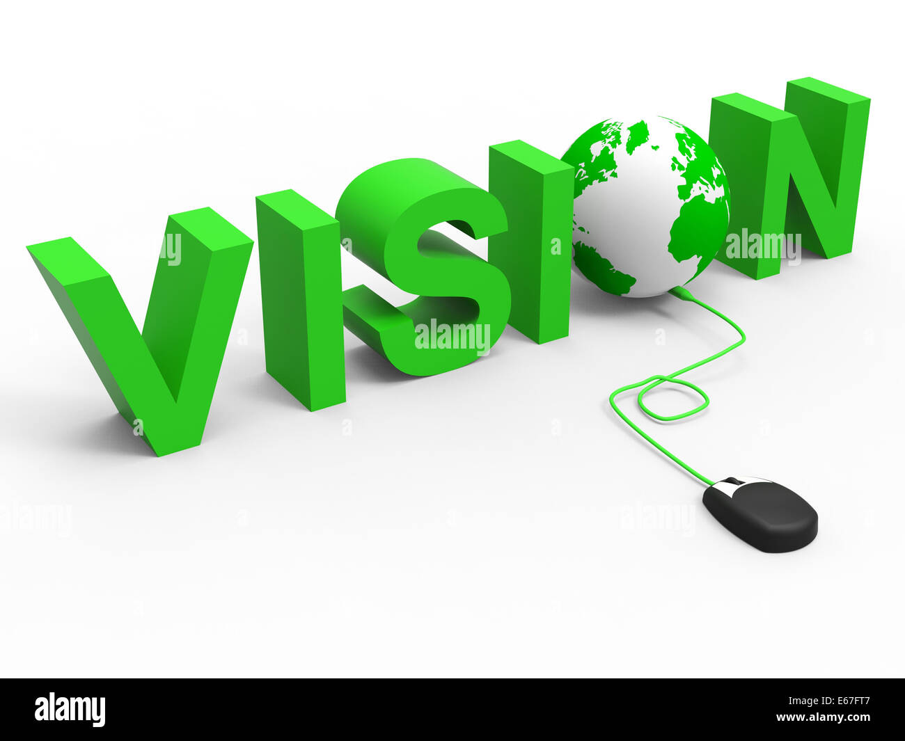Internet Vision signifiant World Wide Web et Site Web Banque D'Images