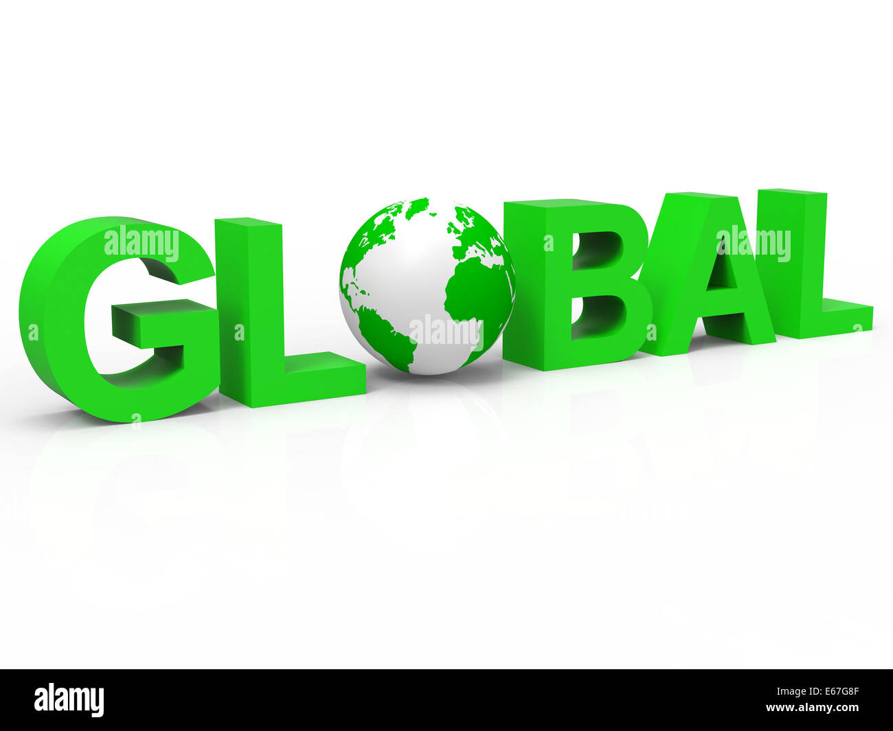 Mondial mondial montrant Globe Société et Entreprise Banque D'Images