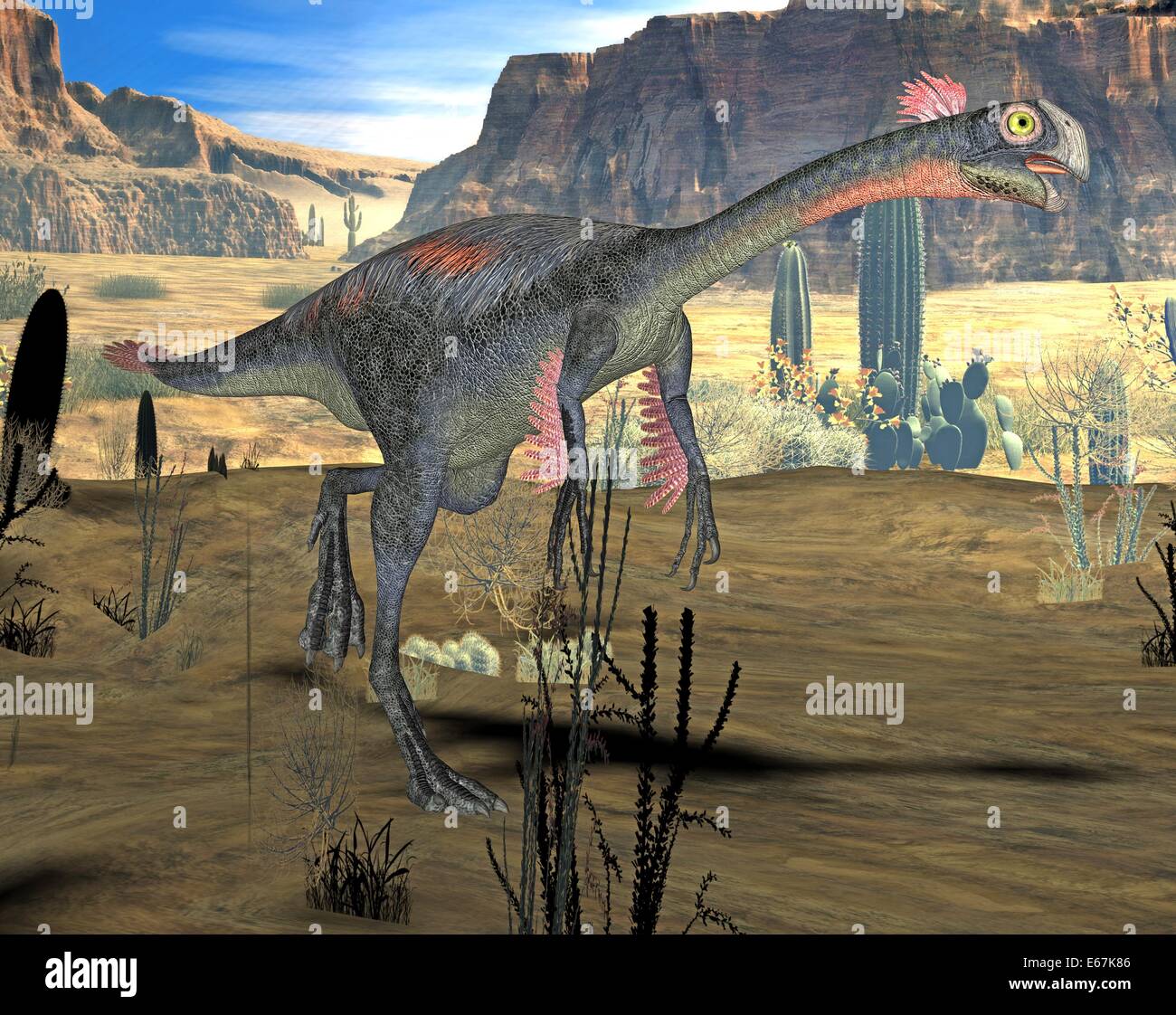 Gigantoraptor Gigantoraptor dinosaur Dinosaurier / Banque D'Images