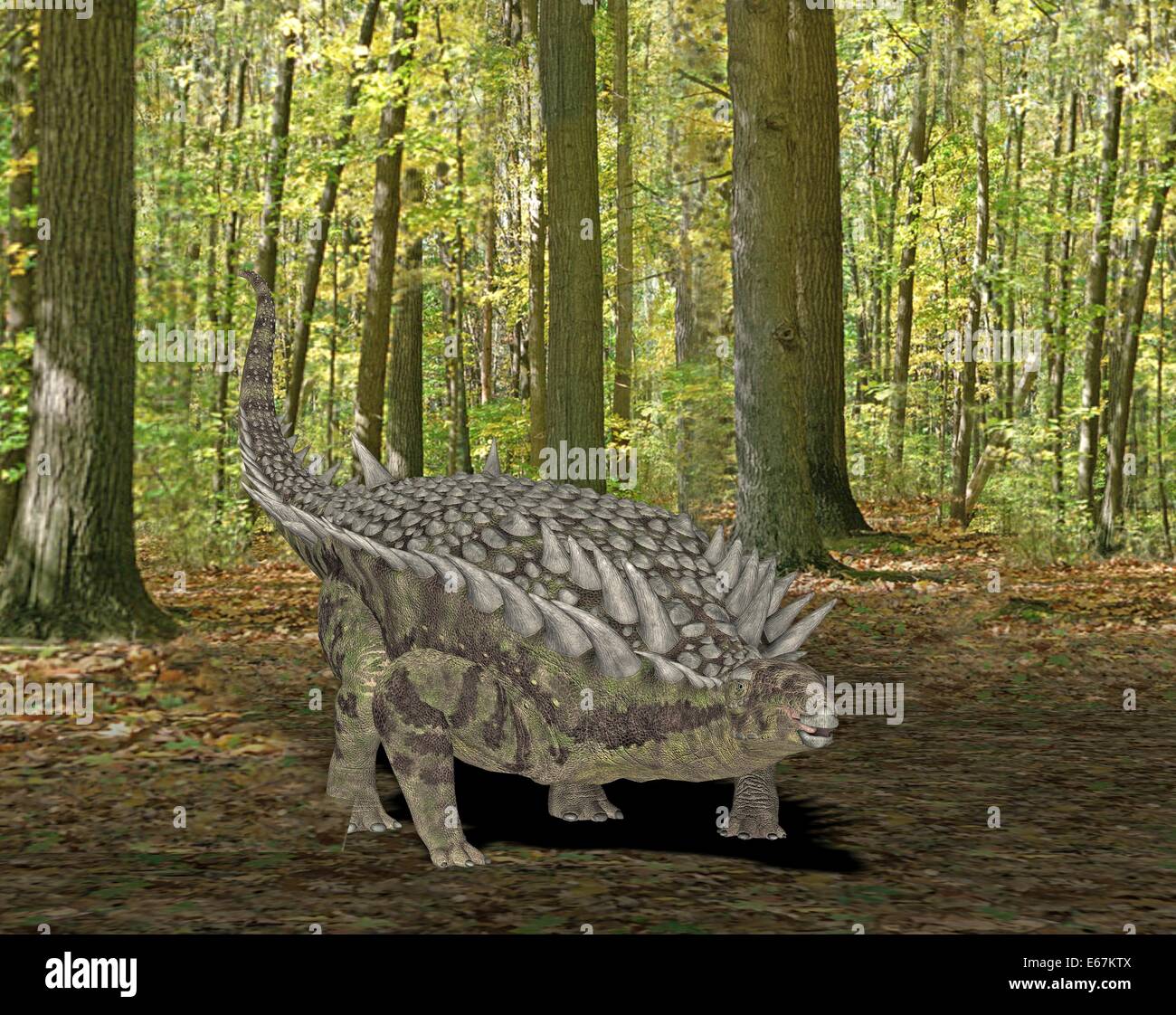 Dinosaur Dinosaurier Hungarosaurus / Hungarosaurus Banque D'Images