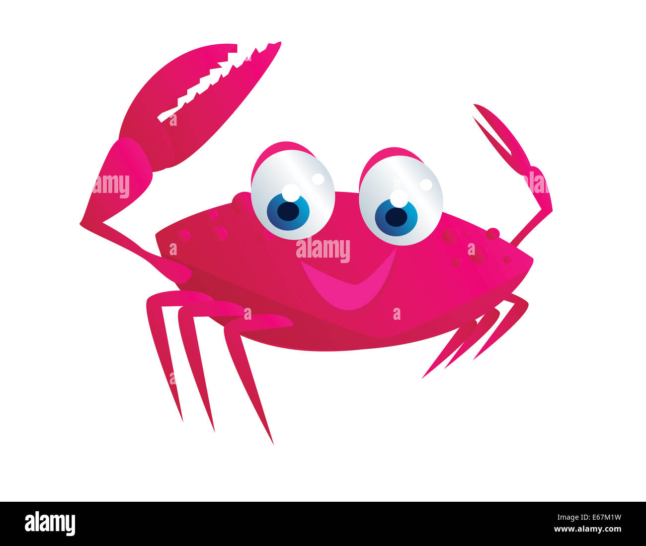 caricature de crabe Banque D'Images