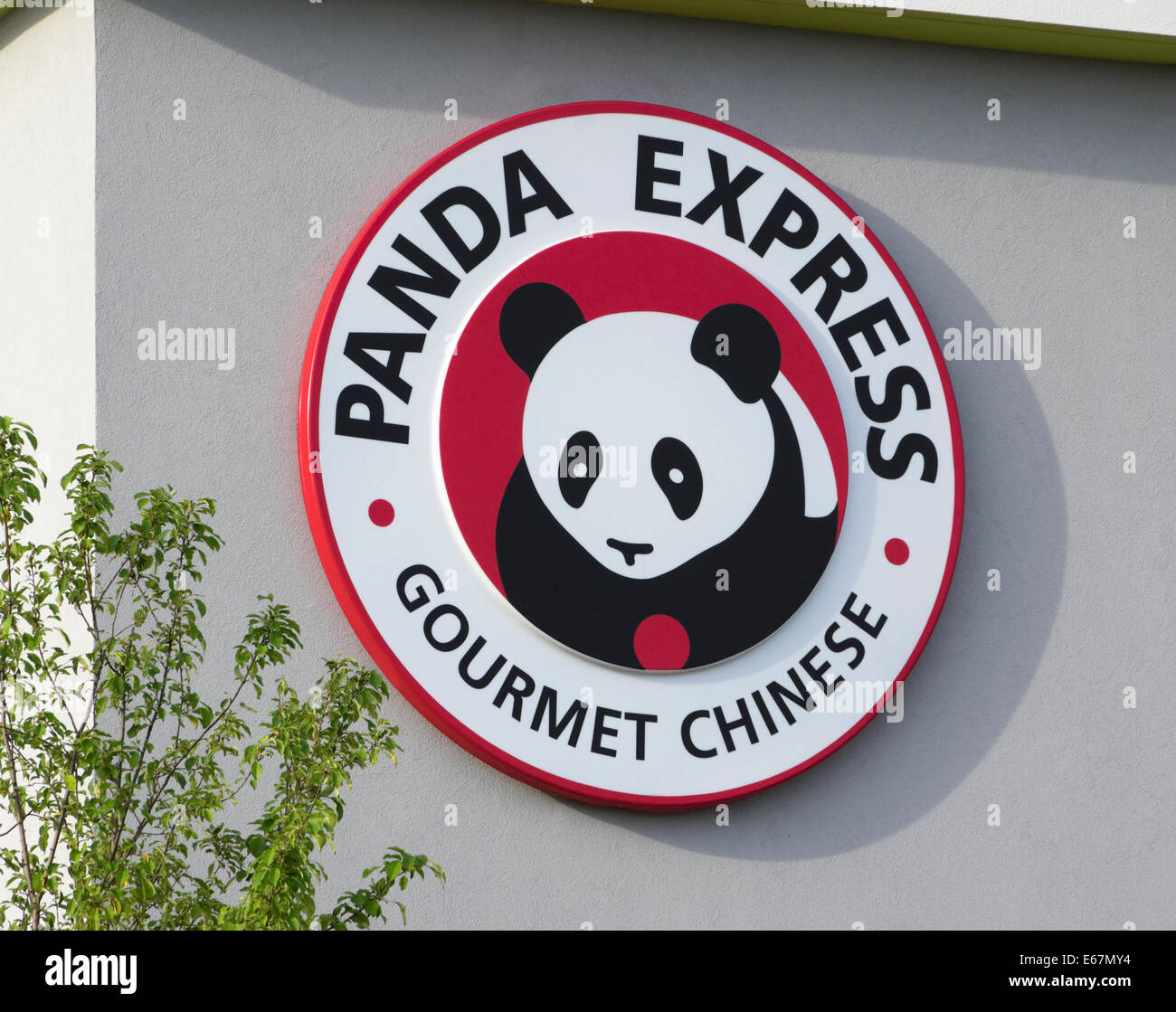 Inscrivez-vous sur Panda Express restaurant chinois Banque D'Images