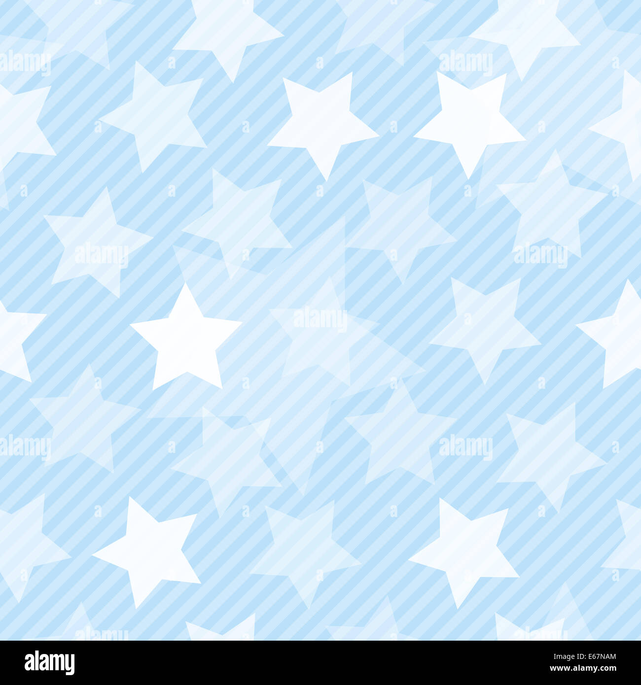 Arrière-plan transparent bleu avec des étoiles Banque D'Images