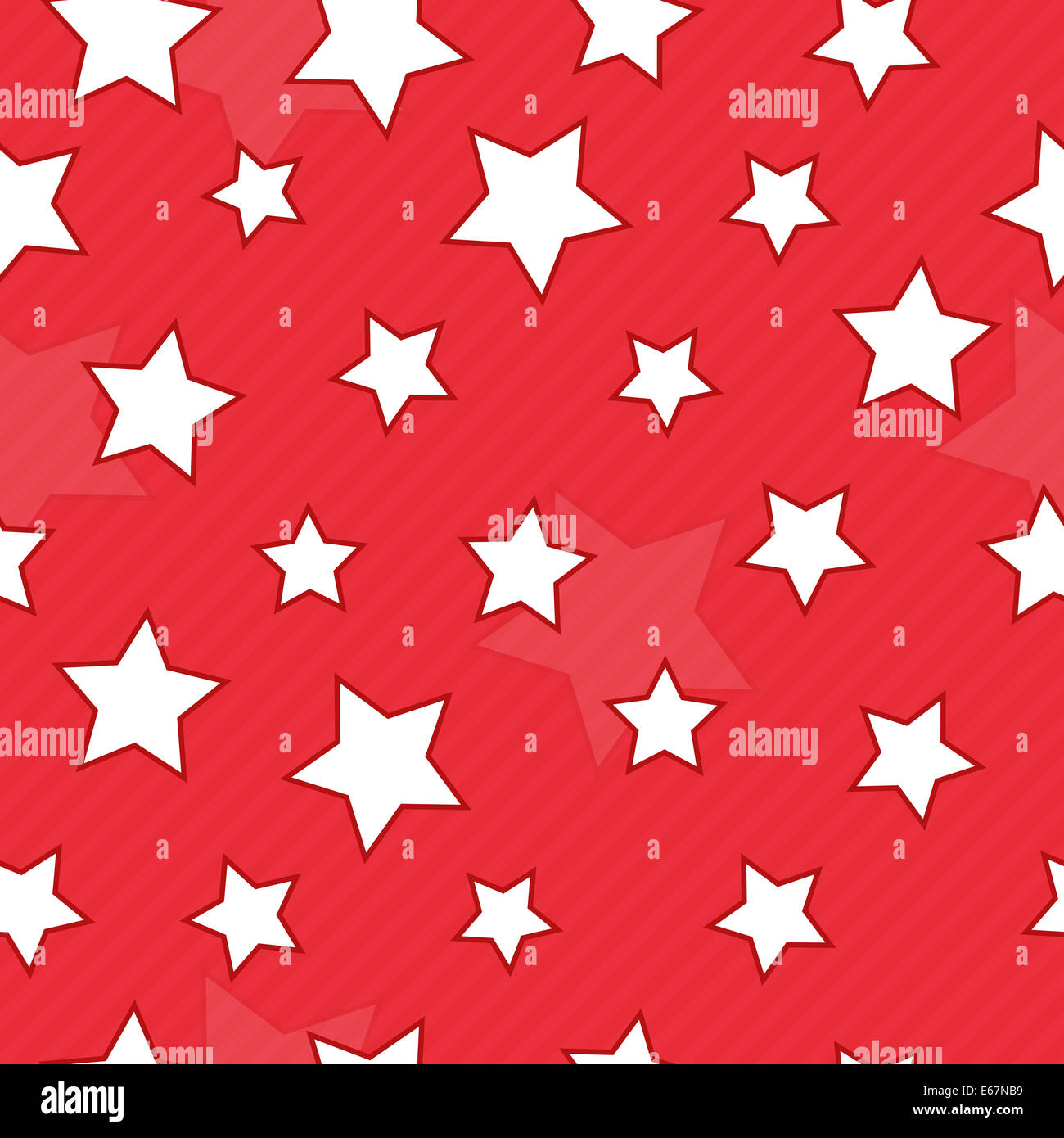 Arrière-plan transparent rouge avec des étoiles Banque D'Images