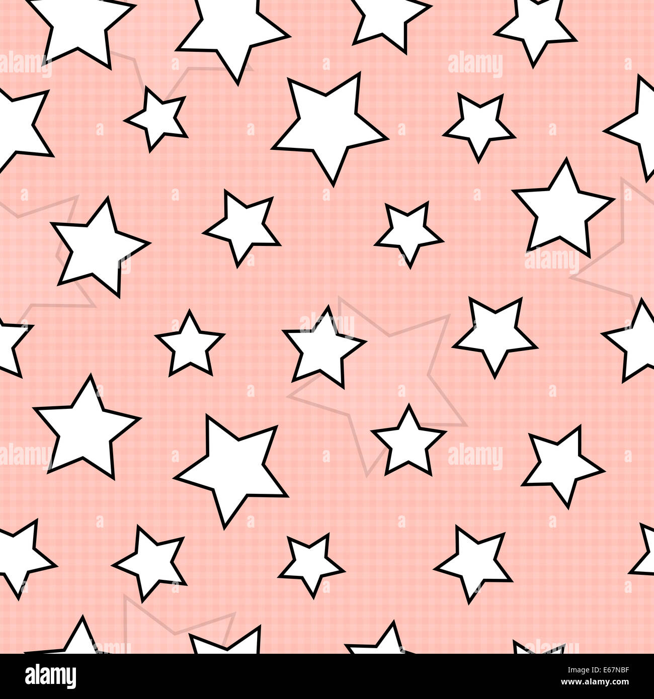 Arrière-plan transparent rose avec des étoiles Banque D'Images