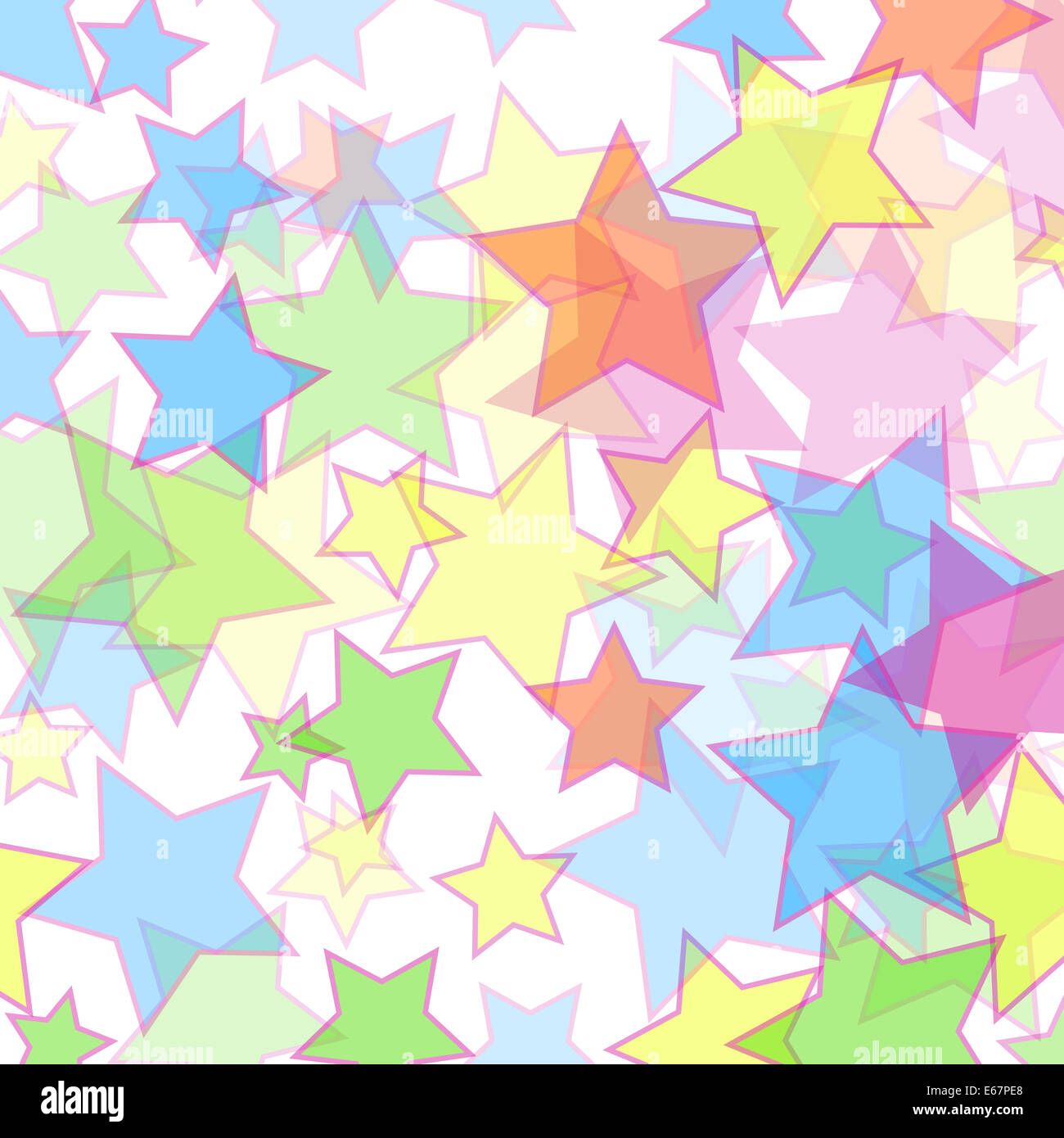 Résumé fond avec des étoiles colorées Banque D'Images