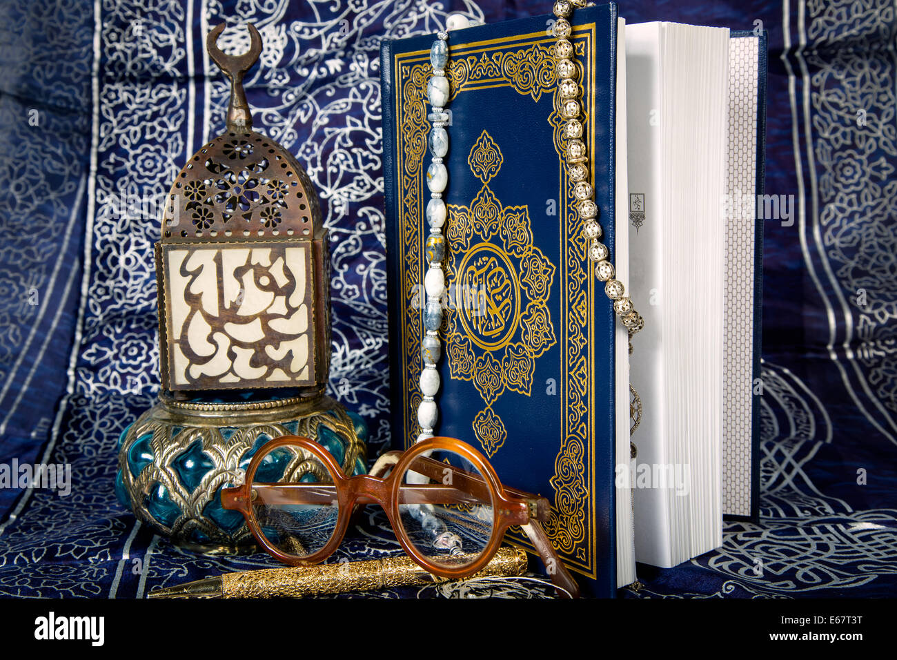 Le Coran est la bible pour les musulmans Banque D'Images