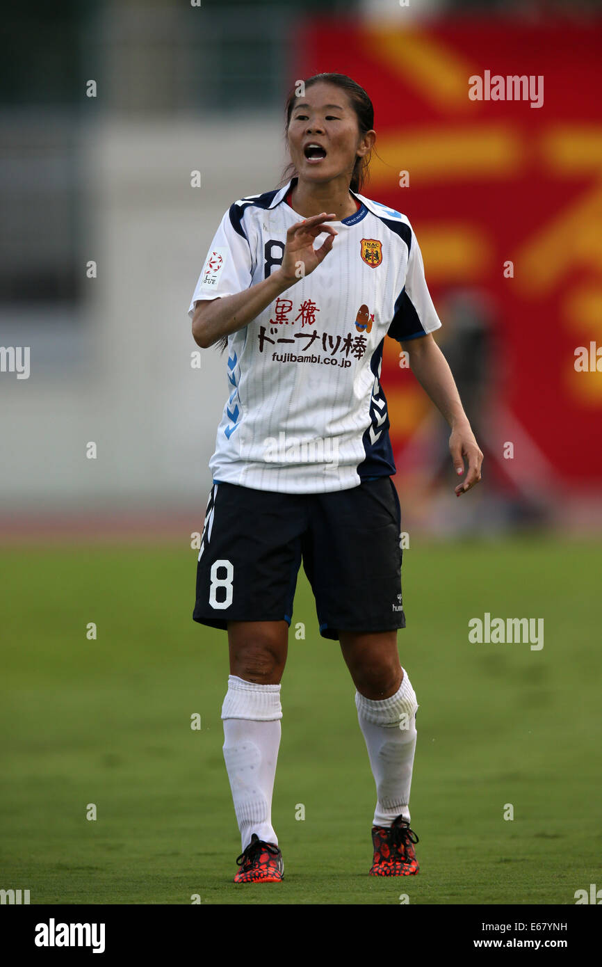 Homare Sawa (AINC), août 17,2014 - Football / Soccer : 2014 Nadeshiko League, entre Urawa Reds 0-1 chers à Urawakomaba AINC KOBE LEONESSA Stadium, Saitama, Japon. (Photo de Jun Tsukida/AFLO SPORT) Banque D'Images