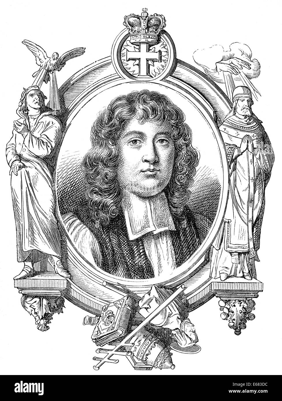 Edward Stillingfleet, 1635-1699, un théologien et érudit britannique, Banque D'Images
