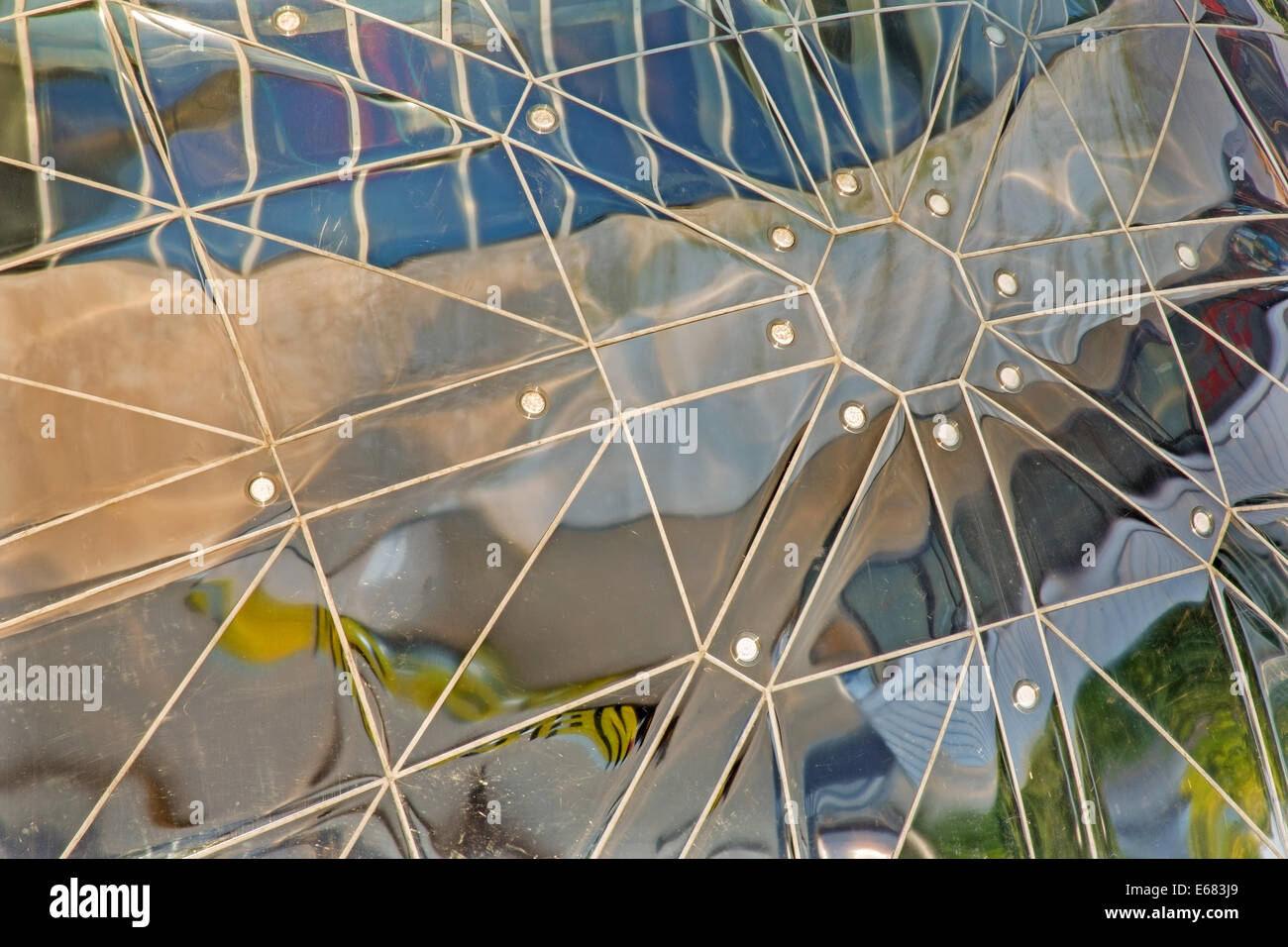 Bruxelles, Belgique - 16 juin 2014 : Détail de l'Atomium. Bâtiment moderne a été construit pour l'Expo '58 Banque D'Images