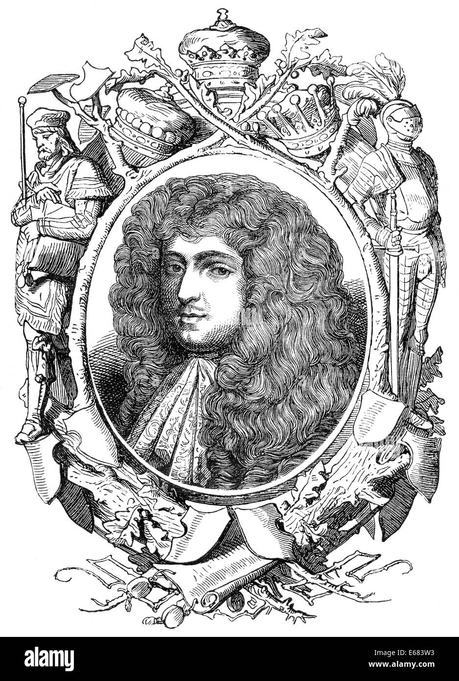 Henry Somerset, 1 duc de Beaufort, Seigneur Herbert, 3e Marquis de Worcester, 1629-1700, un homme politique anglais, Banque D'Images