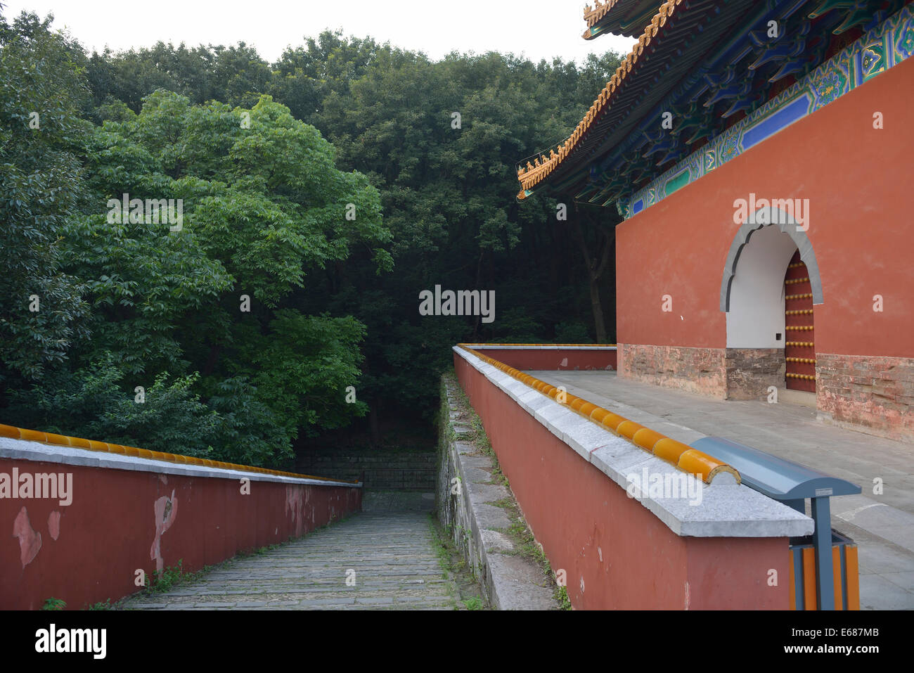 Tombe de Xiaoling Zhu Yuanzhang, le premier empereur de la dynastie Ming. Nanjing, Jiangsu, Chine. Banque D'Images