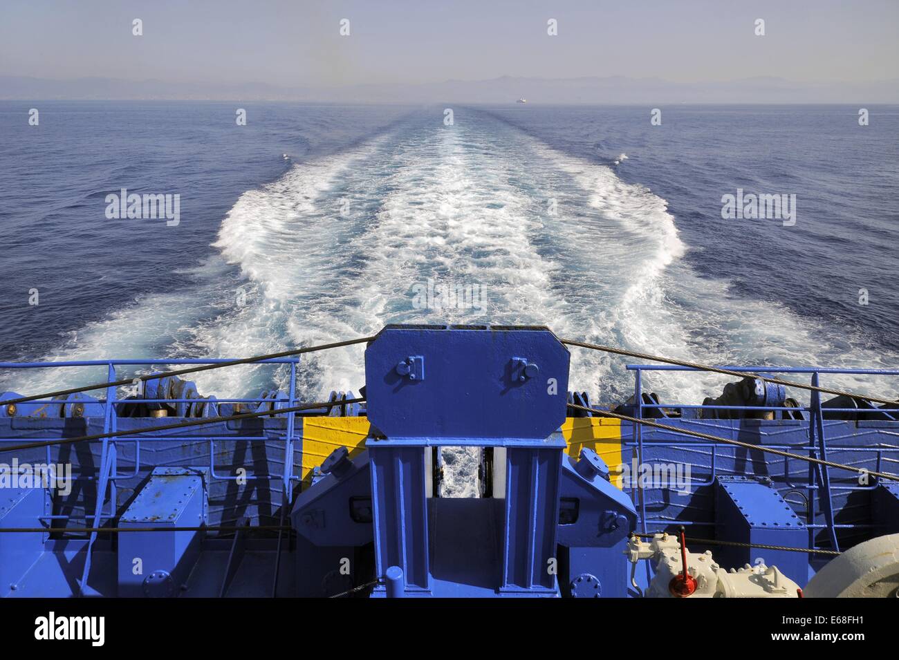 De ferry Moby Lines Company dans la navigation de Gênes à la Sardaigne (Italie) Banque D'Images