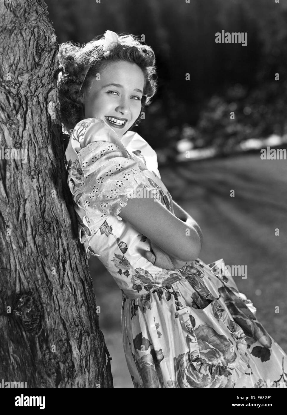 JANE POWELL chanteuse,danseuse et actrice du film à propos de 1950 Banque D'Images