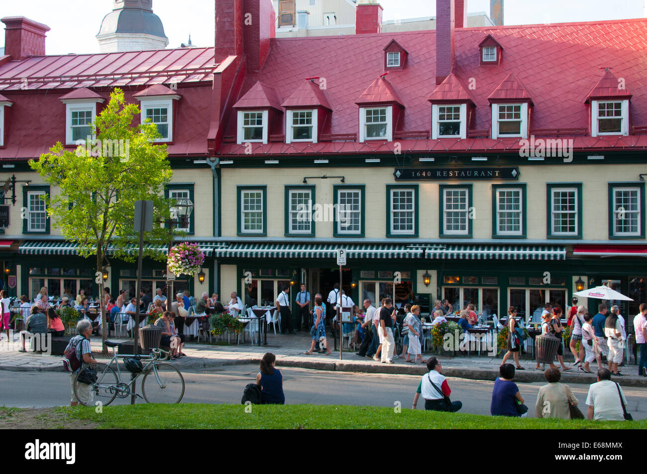 La place d'armes Vieux Québec Banque D'Images