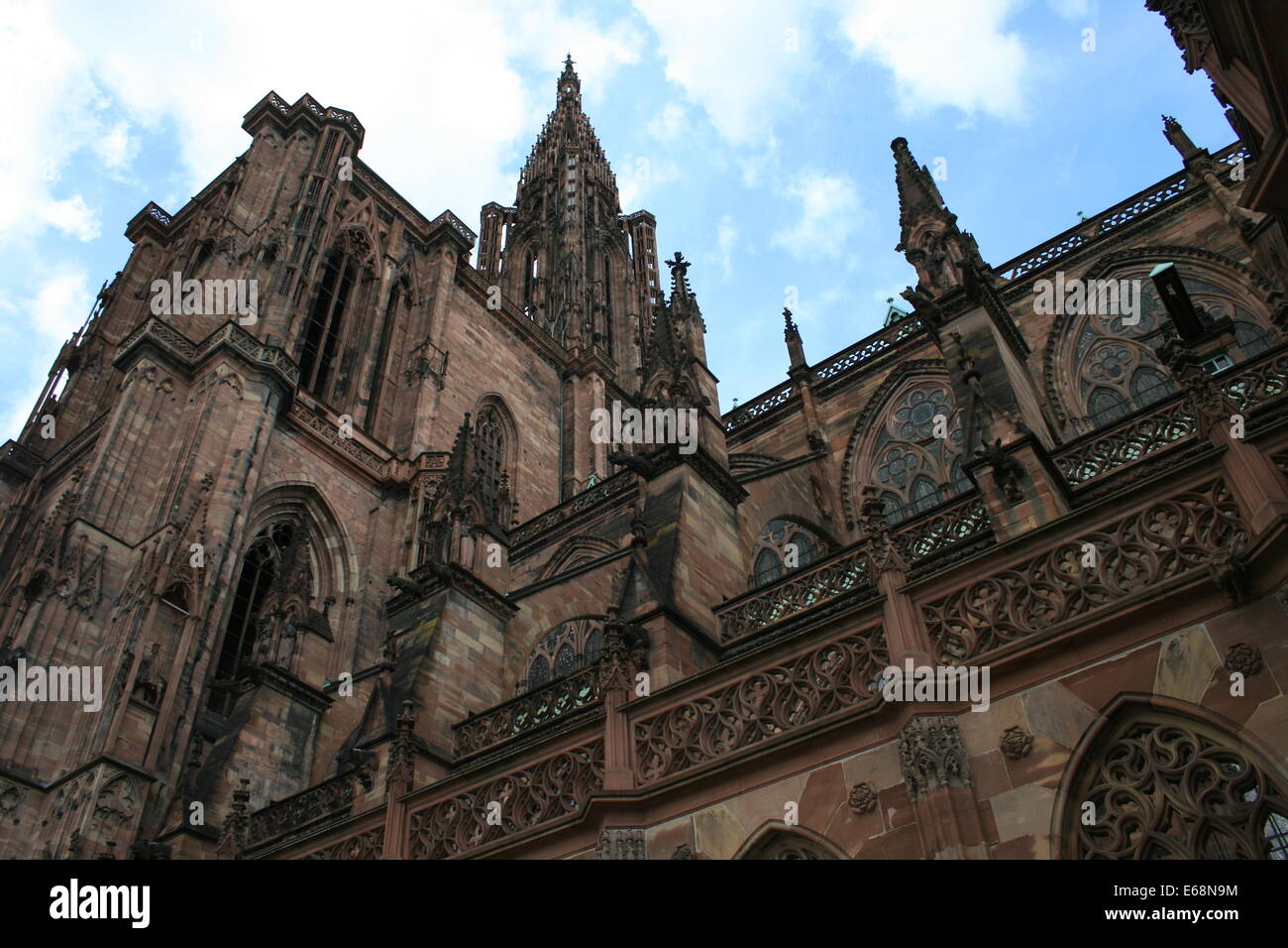 La cathédrale de Strasbourg ou la cathédrale de Notre-Dame de Strasbourg Banque D'Images