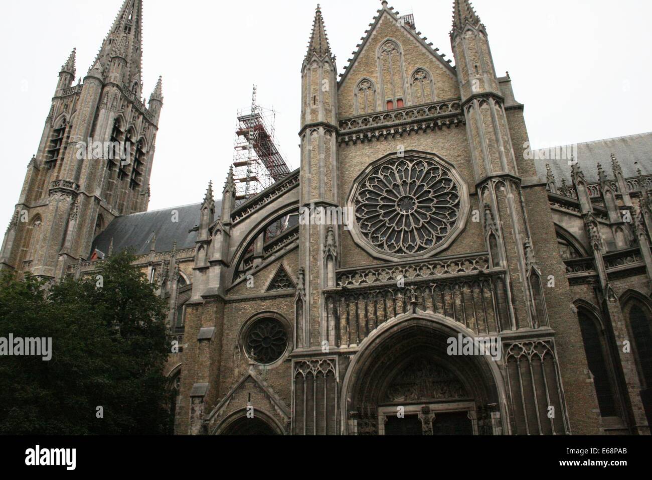 La cathédrale de Strasbourg ou la cathédrale de Notre-Dame de Strasbourg Banque D'Images
