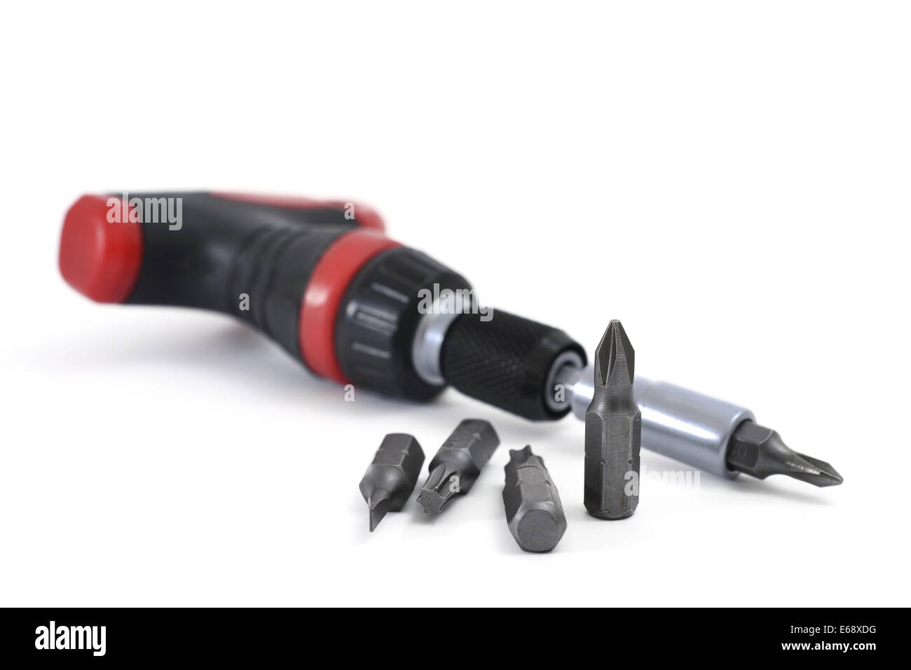 Screwdriver isolated on white Banque D'Images