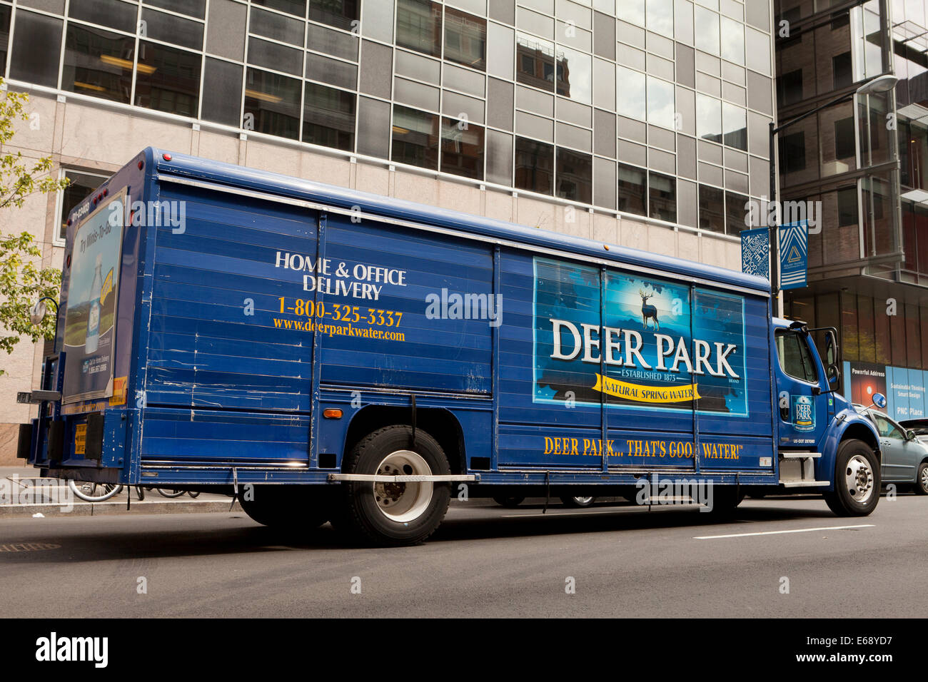 Deer Park - Camion de livraison d'eau potable USA Banque D'Images