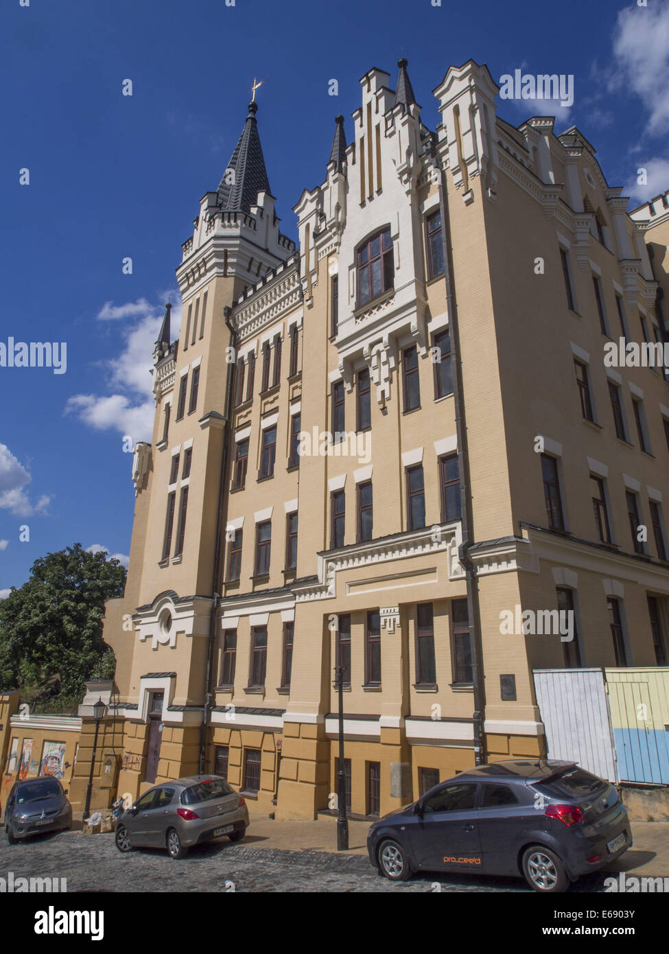 18 août 2014 - King Richard's Castle sur Andrew descente, Kiev, Ukraine © Igor Golovniov/ZUMA/Alamy Fil Live News Banque D'Images