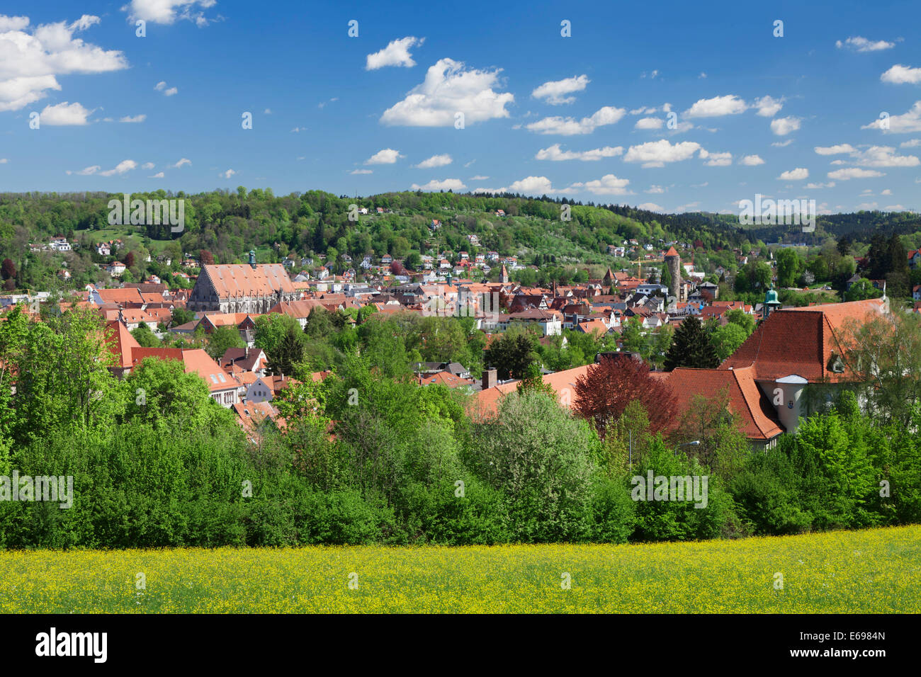 Le paysage urbain de Schwäbisch Gmünd, Bade-Wurtemberg, Allemagne Banque D'Images