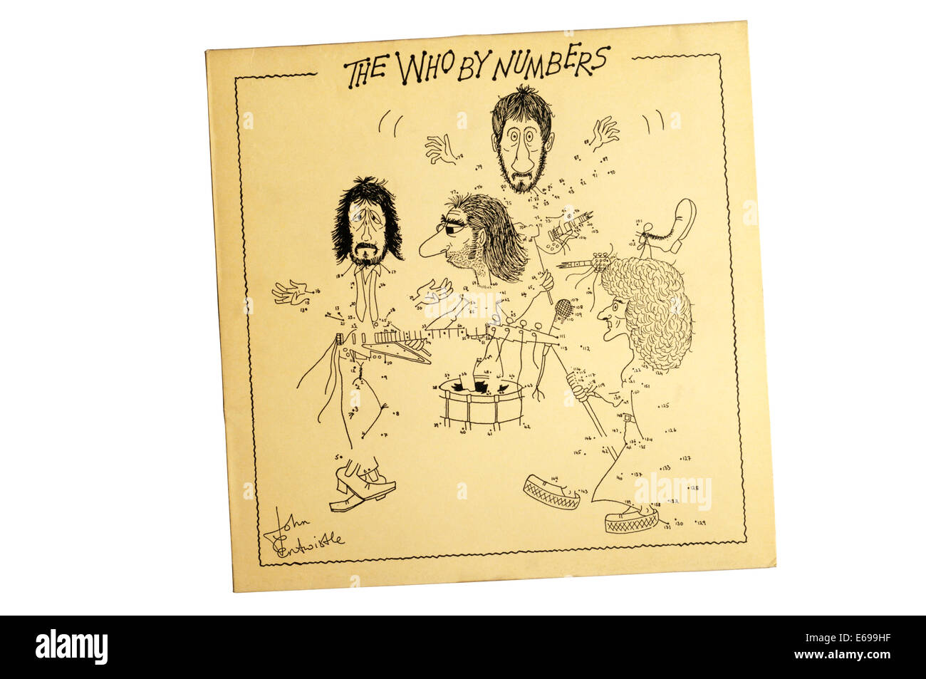 L'OMS par les nombres est le 7ème album du groupe de rock anglais The Who, sorti en 1975. La couverture a été par le bassiste John Entwistle. Banque D'Images