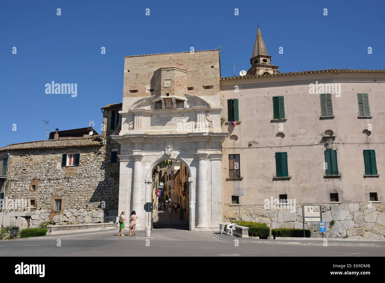 Porta Romana Amelia Ombrie Italie Banque D'Images