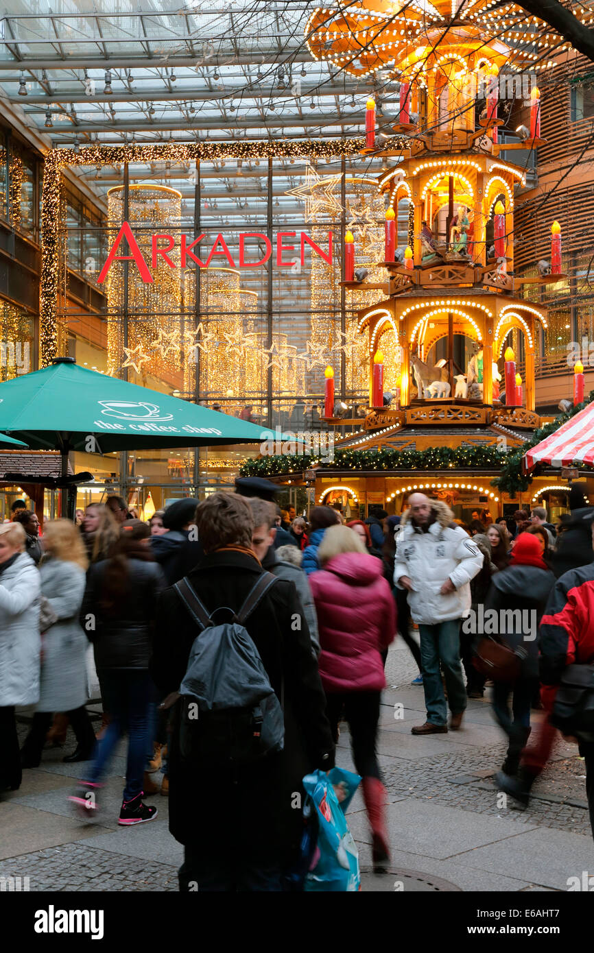 Berlin Potsdamer Platz Potsdamer Square de Noël Banque D'Images