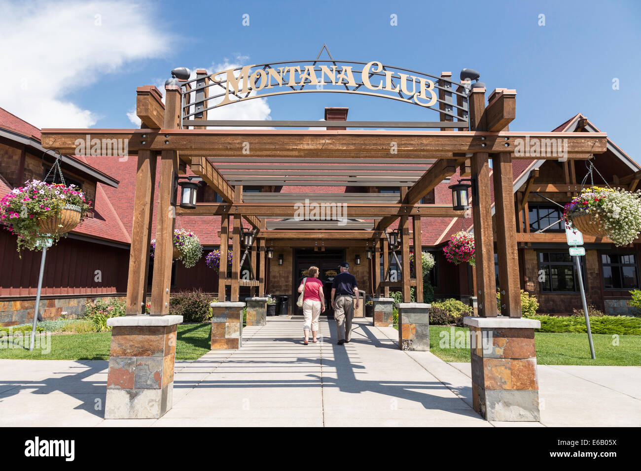 Montana Club Lounge Restaurant et Casino, Missoula, Montana, USA Banque D'Images