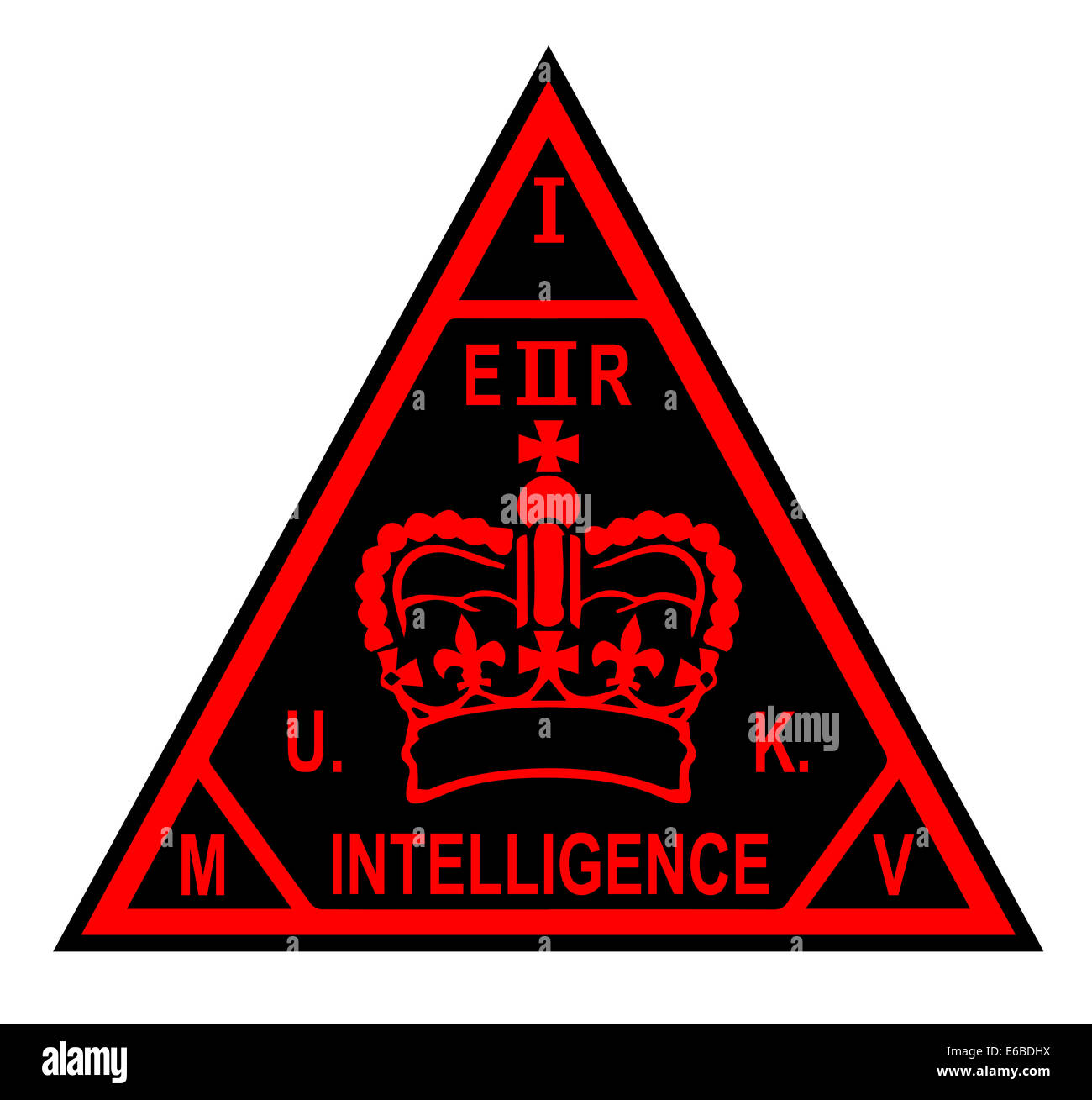 Les services secrets du MI5 logo sur fond blanc Banque D'Images