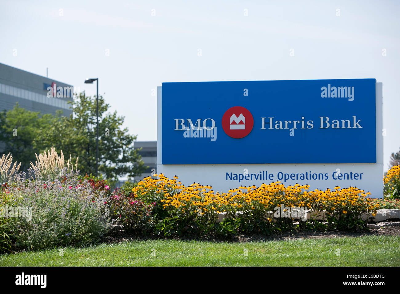 Un immeuble de bureaux occupé par BMO Harris Bank à Naperville, Illinois. Banque D'Images