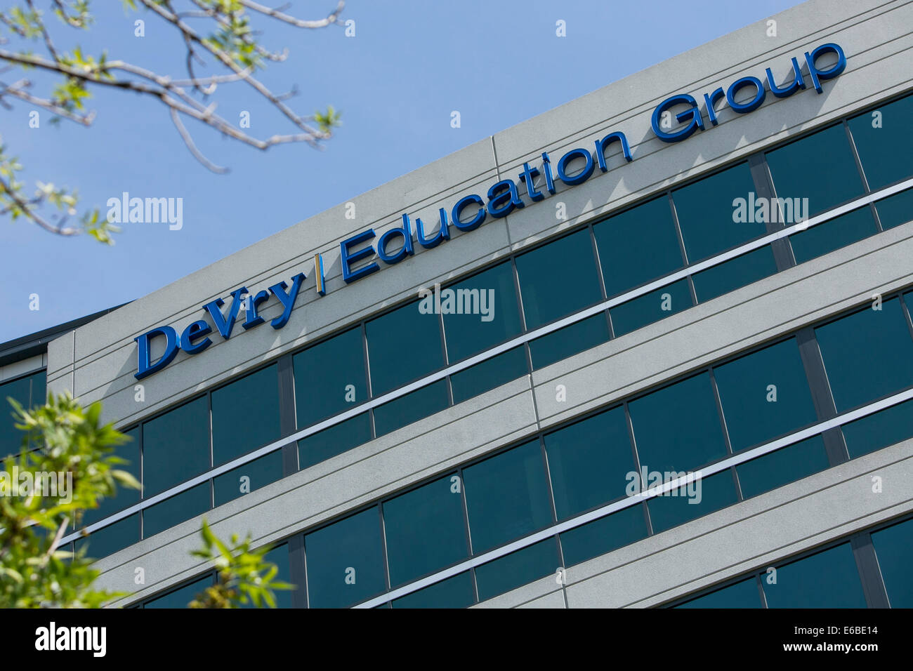 Le siège de DeVry Education Group à Downers Grove, Illinois. Banque D'Images