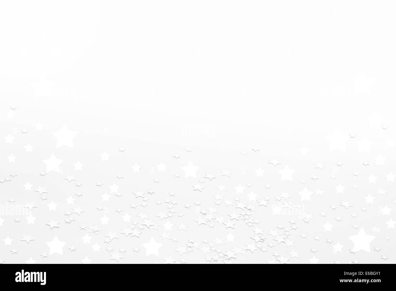 Noël arrière-plan blanc avec étoiles shinny. Banque D'Images