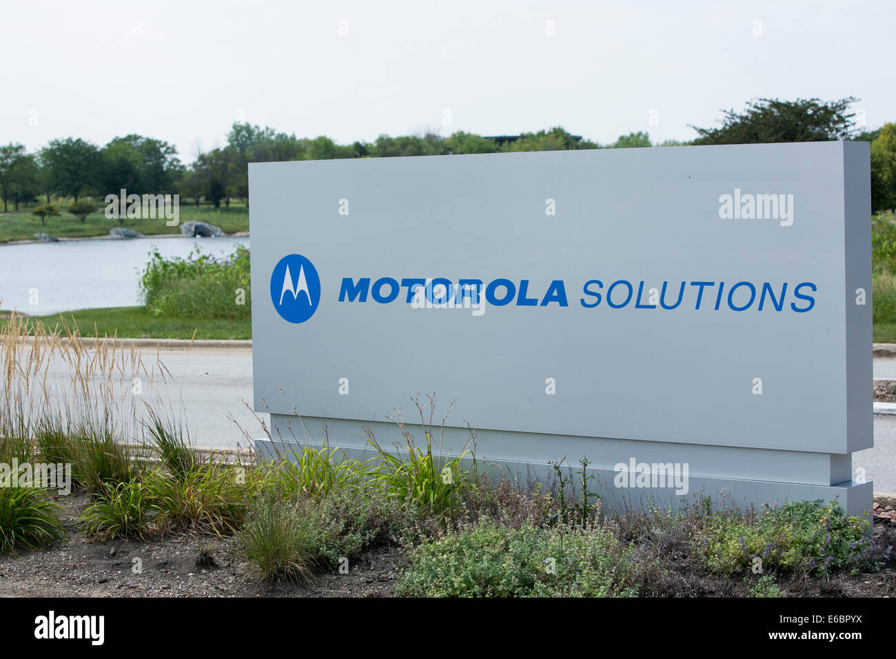 Le siège social de Motorola Solutions à Schaumburg, Illinois. Banque D'Images